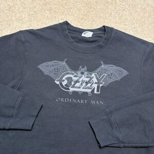 Ozzy Osbourne Ordinary Man Sweatshirt Mens Large Black Crewneck Final Album 2020